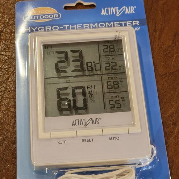 Active Air Hygro-Thermometer With MAX/MIN Display. New - Picture 4 of 9